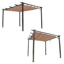 Outsunny Outdoor Pergola Gazebo Canopy Cover Backyard Sunshade