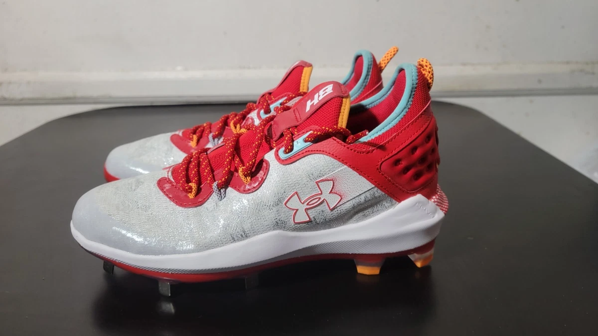 Under Armour Harper 8 ST Low White Red for sale | eBay