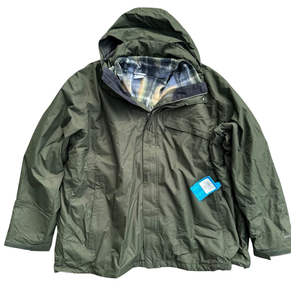 Columbia Men's 5X Bugaboo III Fleece Interchange 3-In-1 Jacket Omni-Tech $210 - Image 3 of 4