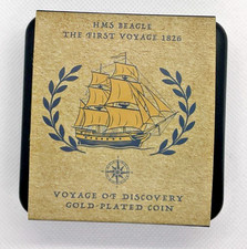 The Voyage of Discovery HMS Beagle Charles Darwin Commemorative Coin 2026
