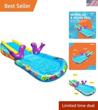 Multicolor Inflatable Water Slide for Kids - Perfect for Toddler Splash Days