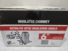 SuperVent  6"  Retro-Fit Attic Insulation Shield JSC6SAIS Insulated Chimney New