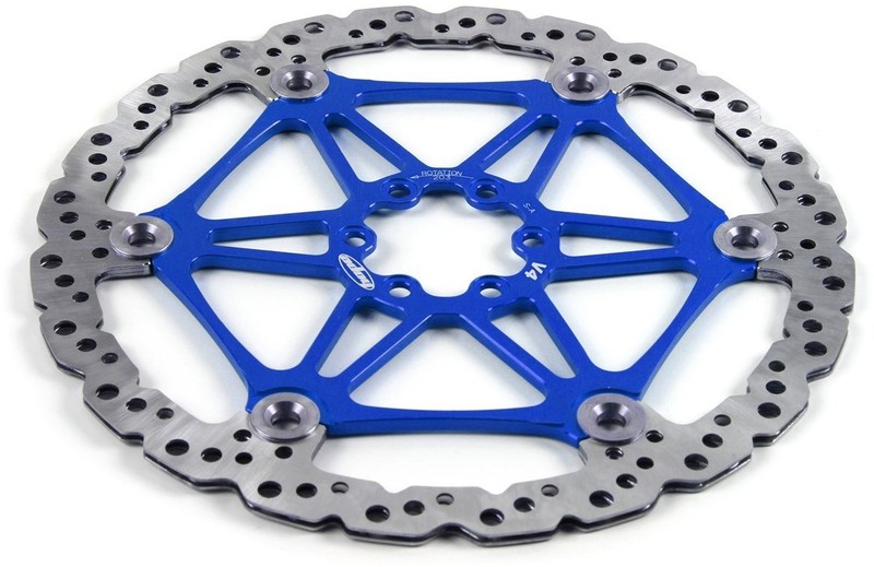 Hope V4 Vented Floating Disc Brake Rotor 220mm in blue New