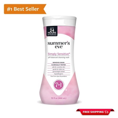 Cruelty-Free Daily Feminine Wash - Simply Sensitive 15 Fl Oz for All Skin Types