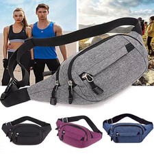 Water Resistant Large Bum Bag Travel Waist Fanny Pack Money Hiking Bumbag Belt