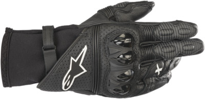 ALPINESTARS GP-X V2 Leather Gauntlet Gloves BLACK