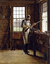 The Gunsmith Shop by Edgar Ward. Life Art Repro Giclee