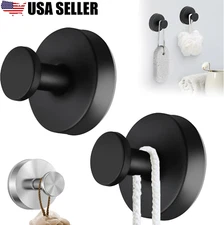 2× Strong Vacuum Suction Cup Hook Shower Towel Holder Hooks for Bathroom Kitchen