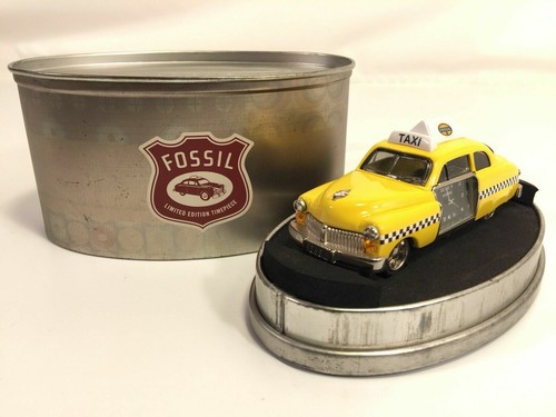 Fossil Taxi Cab Desk Clock Limited 