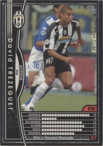 2020 Panini WCCF Footista Legends 2000 David Trezeguet Juventus