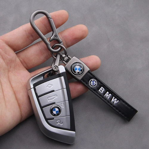 Schlüsselanhänger Für BMW Auto Leder Lanyards Embleme Keyring Metall a - Bild 2 von 8