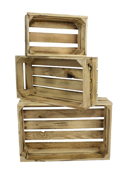 3Er Set Dekokisten Aus Holz Holzkiste Weinkiste Allzweckkiste Truhe Rustikal (3)-image