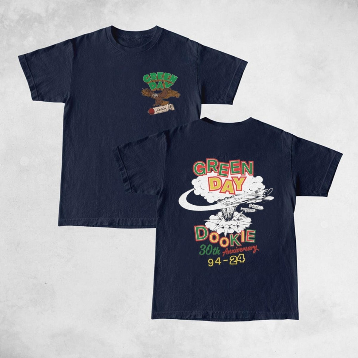 Green Day Dookie 30th Anniversary Tour 2024 T-Shirt Cotton