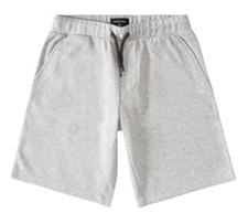 QUIKSILVER Big Boys Heather Fleece Shorts With Drawstring Waist, Gray, M12