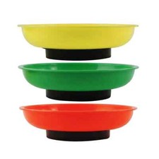 Magnetic Tool Tray Set High-Visibility Durable ABS Workshop DIY 3 Pack 150mm