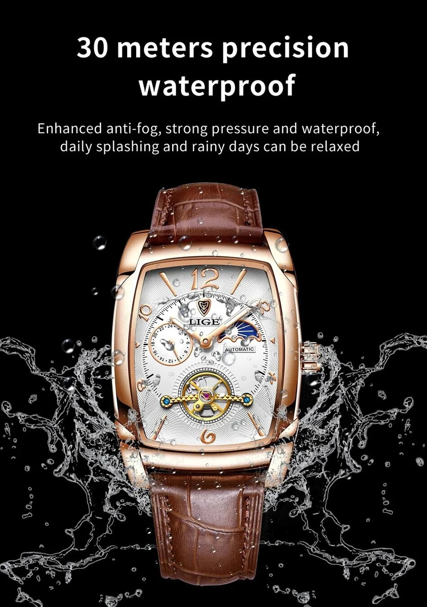 Orologio Meccanico Lusso Automatico Uomo Scheletro Classico Business Class