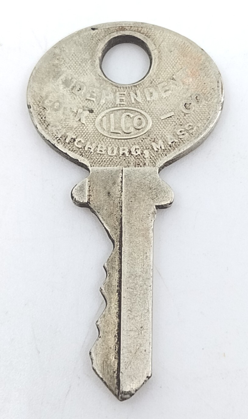 Vintage Key Independent Lock Co ILCO 1000 G Fitchburg Mass Appx 1-5/8