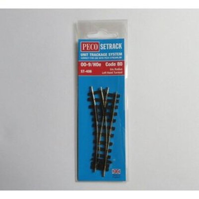 Peco H0e ST-406 Setrack Weiche links NEU und OVP