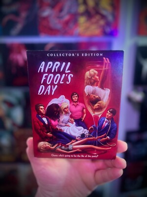 APRIL FOOLS DAY: COLLECTOR'S ED BLURAY w/OOP SLIPCOVER (NEW) SCREAM FACTORY