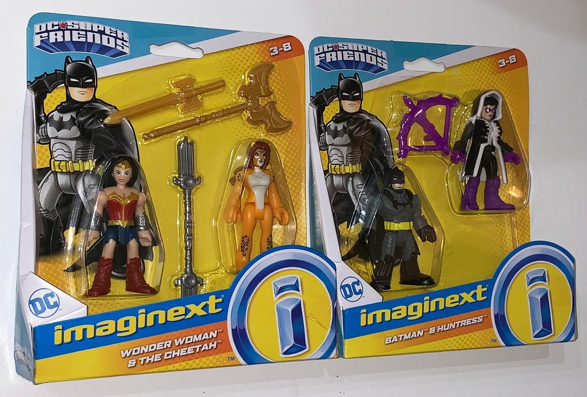 WONDER WOMAN & The CHEETAH and BATMAN & HUNTRESS Imaginext DC