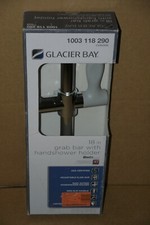 GLACIER BAY 1003 118 290 GRAB BAR WITH HANDSHOWER HOLDER 18" CHROME NEW