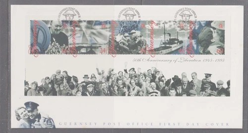 Guernsey 1995 Liberation First Day Cover Unaddressed