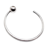 Nasenring 10 Mm Offen Creolen 22 G (0,6 Mm) DüNn 925 Sterling Silber Piercing...