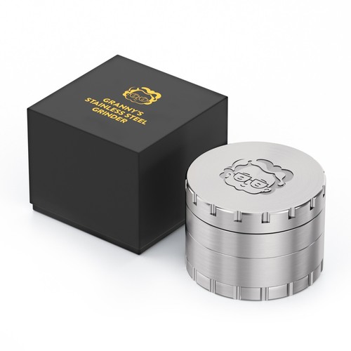 Granny's Grinder in 63mm 4-teilig aus Edelstahl Kräutermühle Crusher Premium - Bild 5 von 6