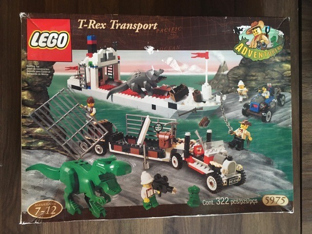 Lego 5975, Adventures, T-Rex Transport, good condition, complete