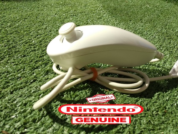 Nunchuk wii original genuino genuine Nintendo blanco white