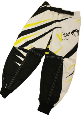 KIDS Child Childrens Motocross Trousers Pants Race MX Quad Sport 7 to 8 - Yellow