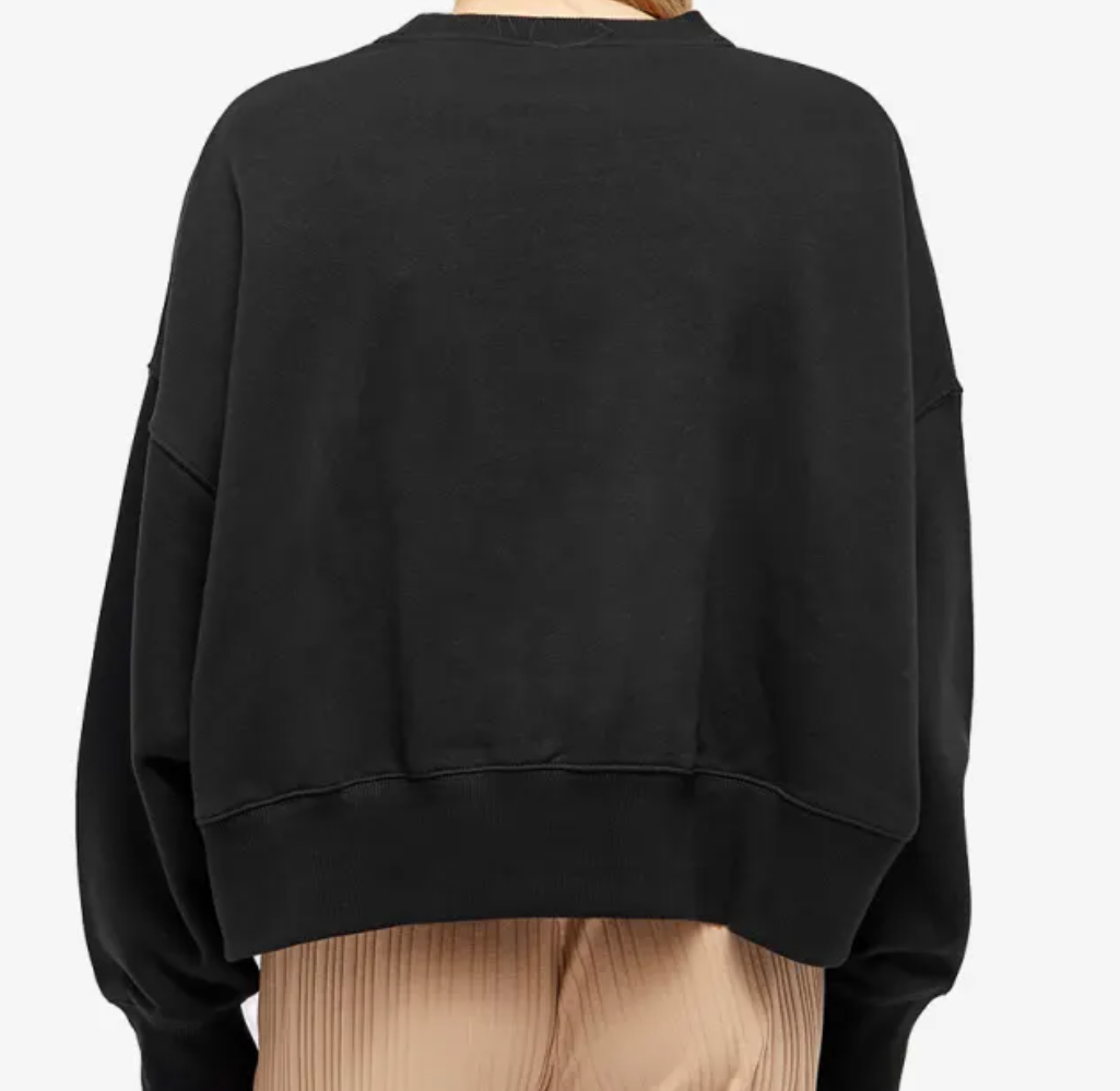 Nike Women's Phoenix Fleece Oversized Crew-Neck Sweatshirt Black