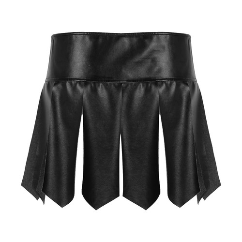 Herren römische Gladiator Kostüm Lederrock Kunstleder Zip Kilt Unterwäsche Rock - Bild 5 von 35
