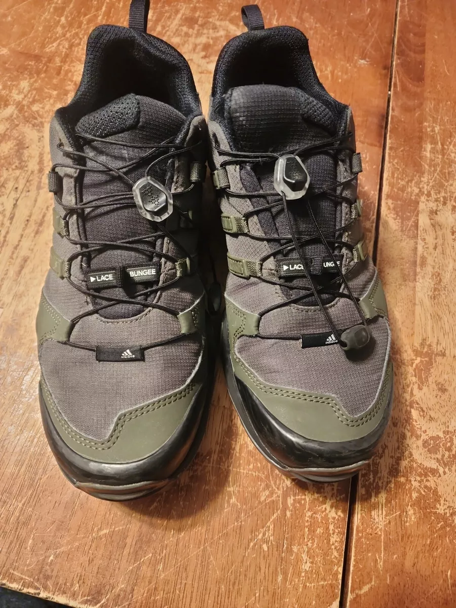 Adidas Men s Terrex Swift Hiking Shoes Green Size 9 Bungee Laces AC7983