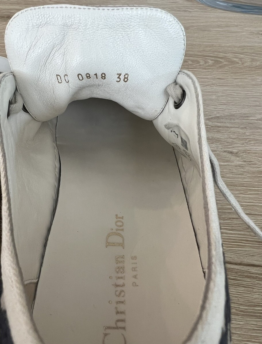 Dior| (52DOB090I601 118) AUTH CHRISTIAN DIOR DEEP BLUE OBLIQUE WALK'N'DIOR LOW TOP