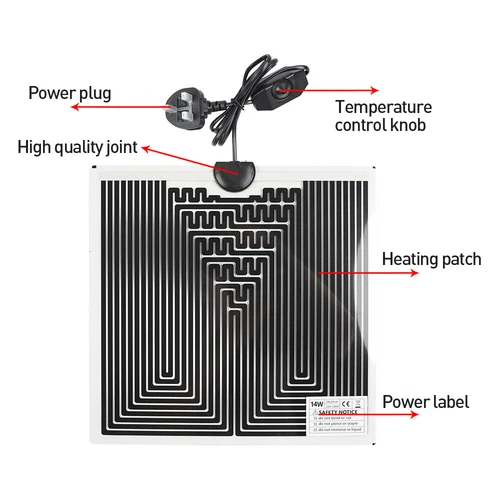 Reptile Vivarium Heat Mat Heating Warm Heater Pad With Thermostat Controller UK - Picture 3 of 15