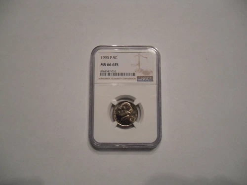 1993 P Jefferson Nickel NGC MS66 6FS