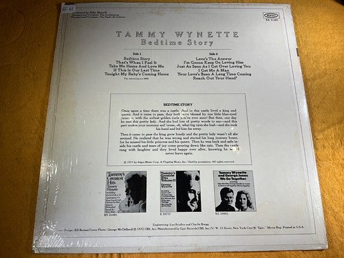 A1-61 TAMMY WYNETTE BEDTIME STORY - 1972 - EPIC KE 31285 - RECORD - COUNTRY - Picture 4 of 11