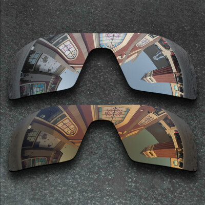 US Silver&Copper Polarized Replacement Lenses For-Oakley Oil Rig