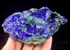 118mm 242g BOTH SIDES Beautiful Blue Azurite & Green Malachite B10033