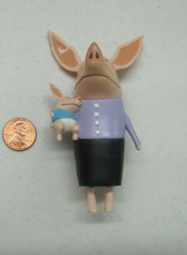 OLIVIA THE PIG MOM & BABY PLASTIC PVC 4" Figure Cake Topper Toy Spin Master - Picture 2 of 3