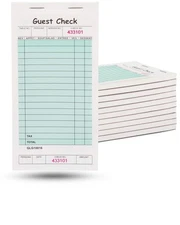 BOGO 10-Pack of 50 Page Guest Checks for Professional Restaurants | Guest... 