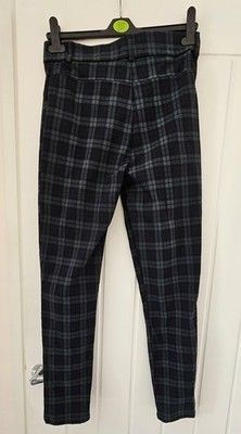 Black/dark green Check Trousers Size 14