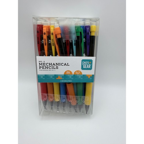 Pen+Gear No 2 Mechanical Pencils 0.7mm Lead Assorted Colors - Pack of 19