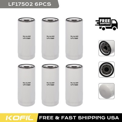 6PCS LF17502 By-Pass Lube Filter Fit Volvo Hitachi Dump Trucks Loader Engines