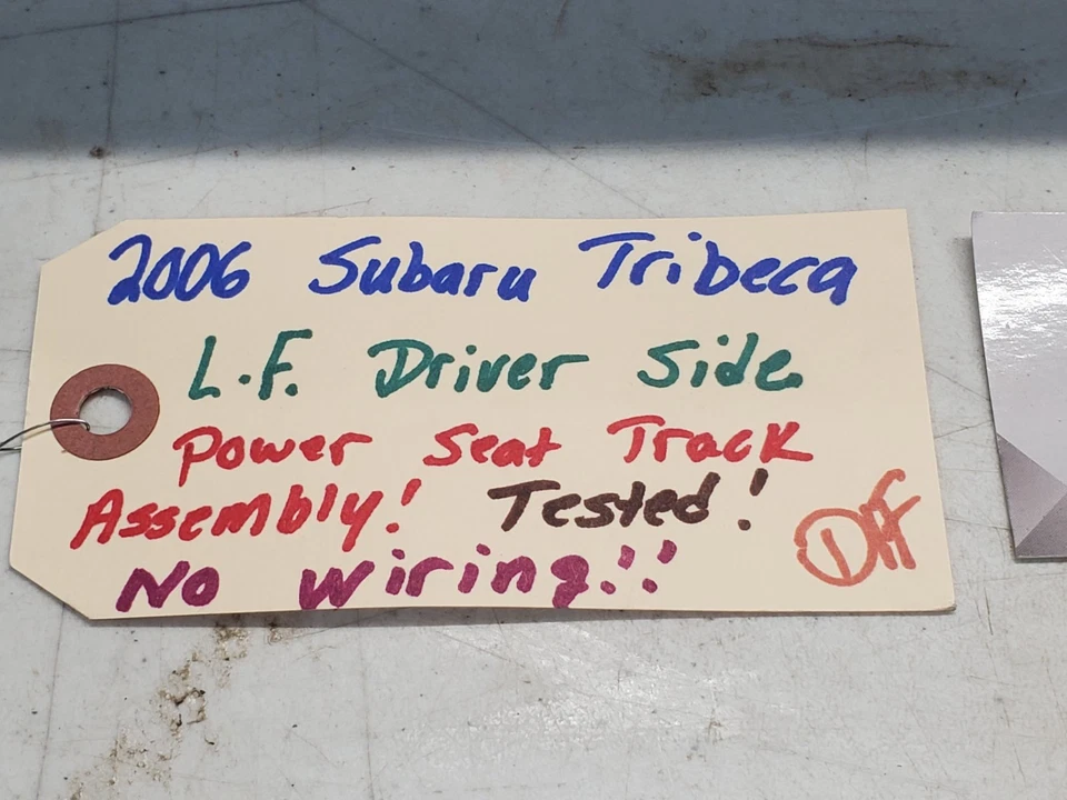 Subaru Tribeca 2006 - 2009 Driver Side Power Seat Track! Tested!! No Wiring! OEM - Image 3 of 4