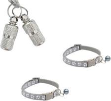 2 Sets Medagliette Identificative Personalizzate per Cani E Gatti,Mini Anti-Smar