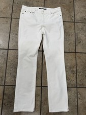 Vintage Ralph Lauren Womens 10 Cords Corduroy Pants Classic Straight Cream Ivory