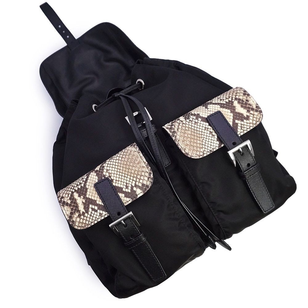 Authentic PRADA Tessuto Nylon Medium Backpack Sna… - image 3