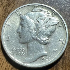 1941 MERCURY SILVER DIME Actual Coin  Check My Store Out FREE SHIPPING
